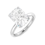 Platinum Cushion Lab Grown Diamond Ring 1