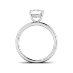 9ct White Gold Emerald Cut Lab Grown Diamond Ring 2