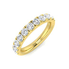 9ct Yellow Gold Round Lab Grown Diamond Ring 1