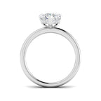 9ct White Gold Heart Lab Grown Diamond Ring 2