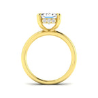 9ct Yellow Gold Radiant Lab Grown Diamond Ring 2