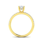 18ct Yellow Gold Radiant Lab Grown Diamond Ring 2