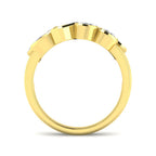 9ct Yellow Gold Emerald Cut and Marquise and Oval and Pear Lab Grown Diamond Ring 2