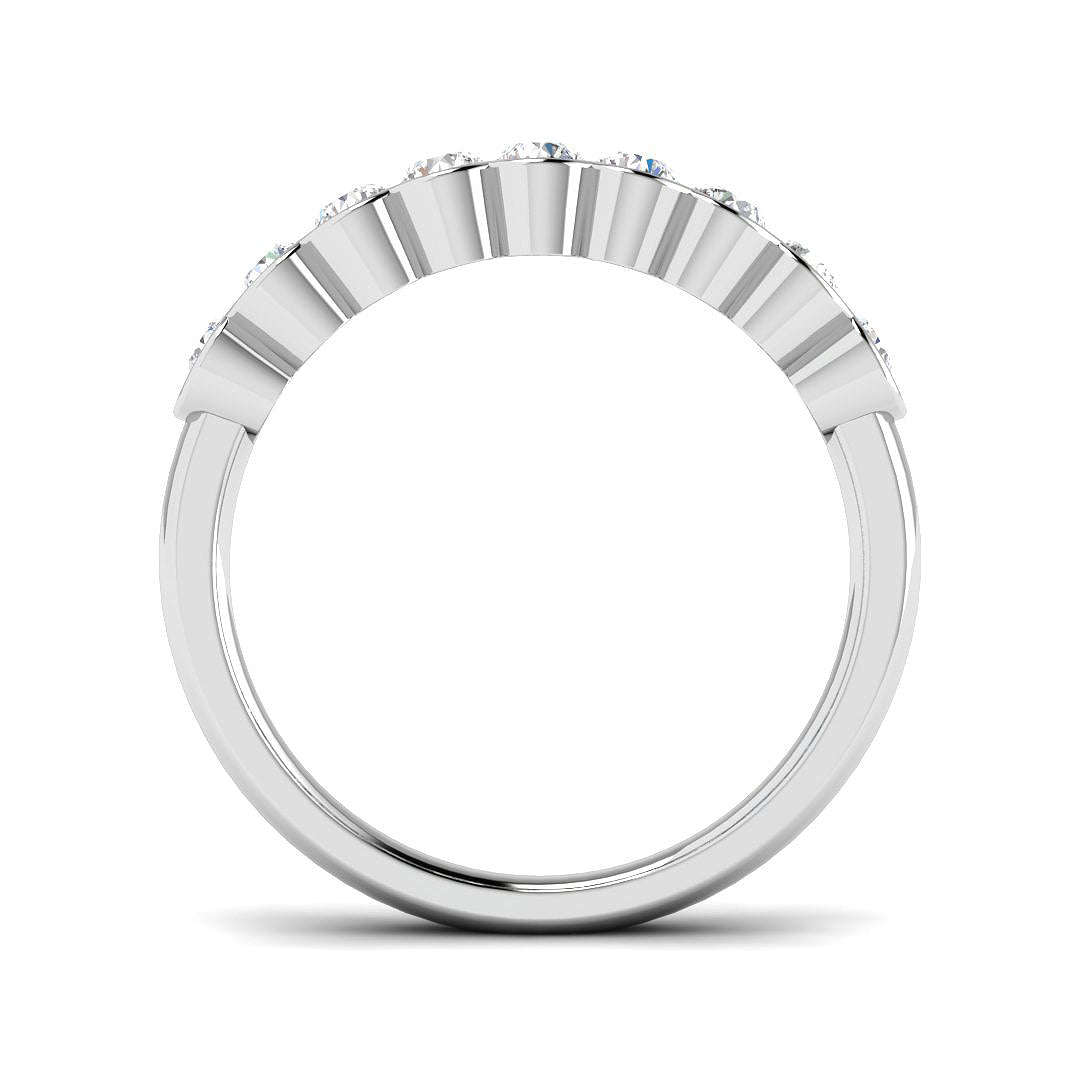 Platinum Round Lab Grown Diamond Ring 2