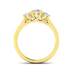 9ct Two Tone Round Lab Grown Diamond Ring 2