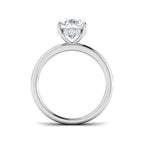 9ct White Gold Oval Lab Grown Diamond Ring 2
