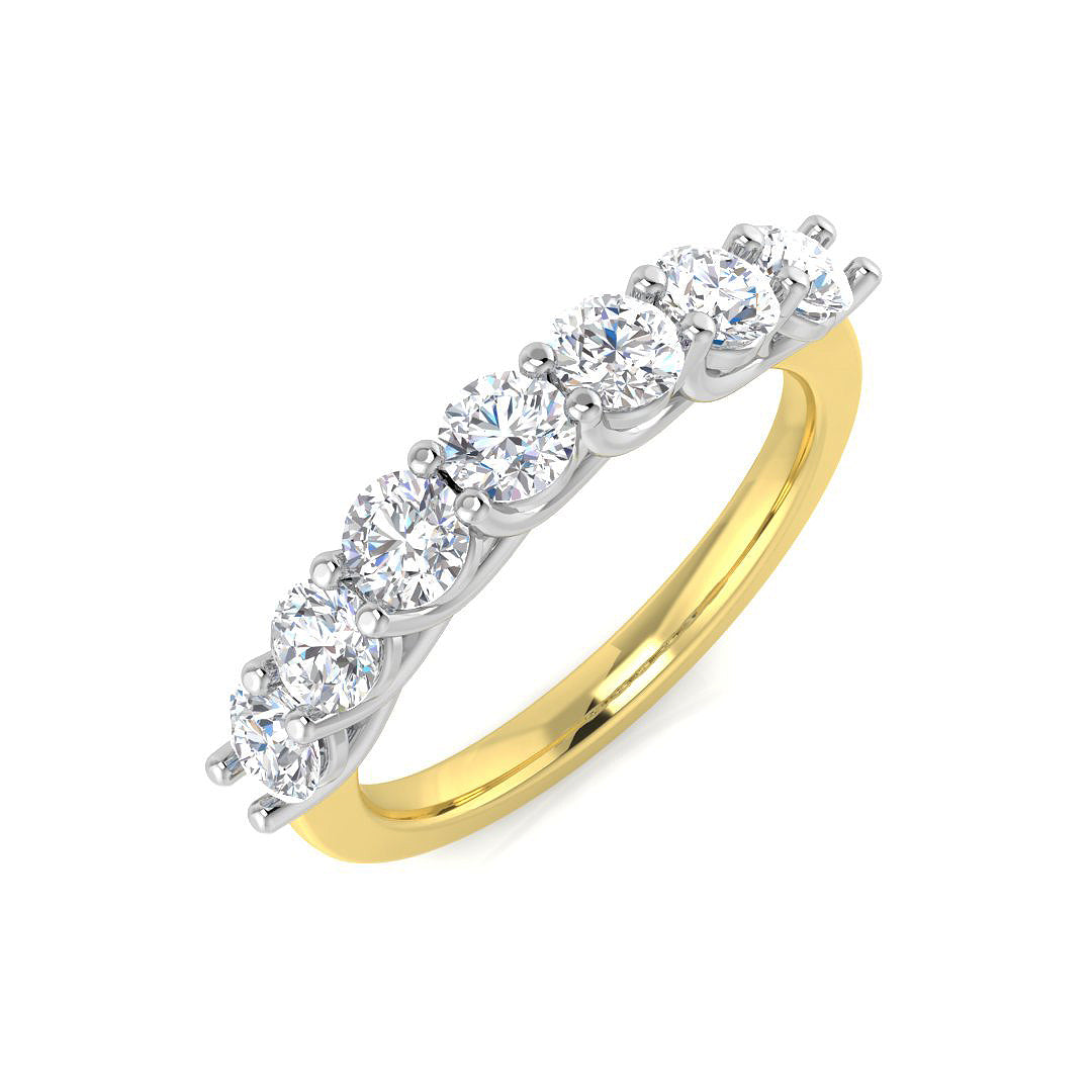 9ct Yellow Gold Round Lab Grown Diamond Ring 1