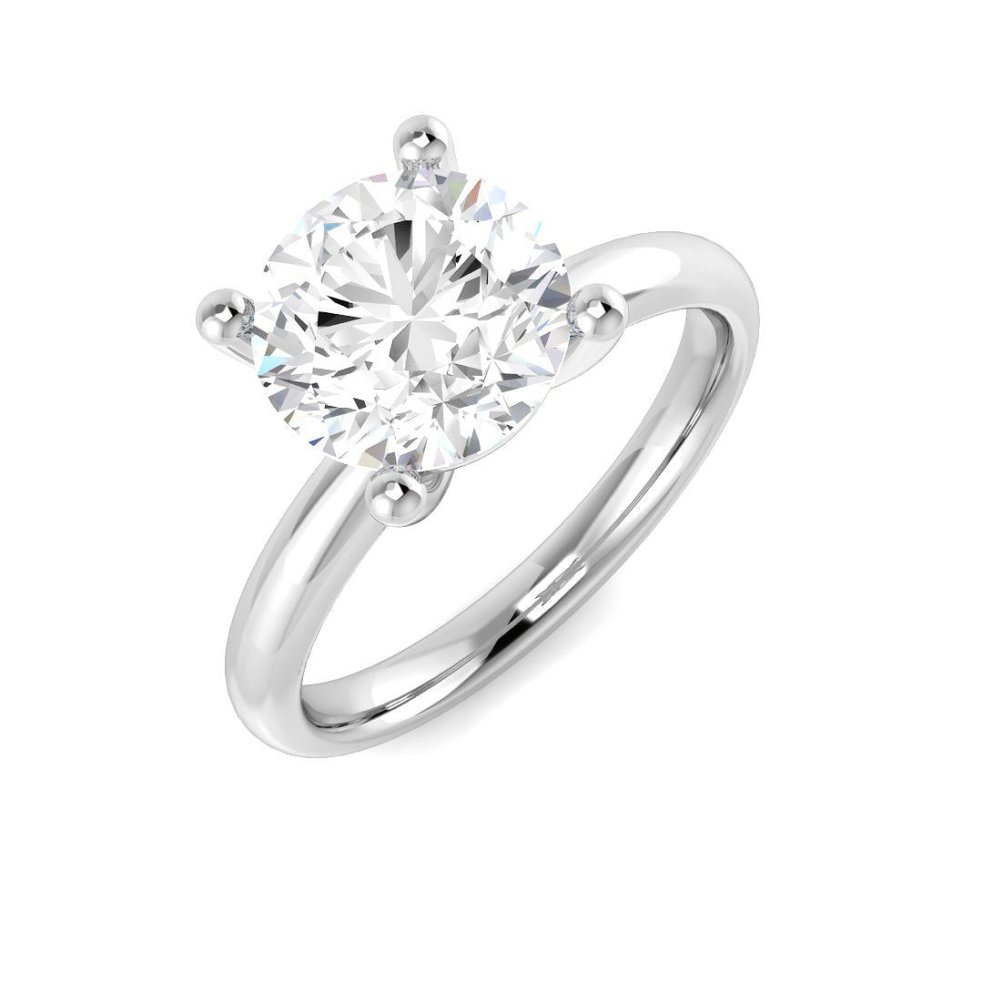 Platinum Round Diamond Ring 1