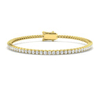 18ct Yellow Gold Round Lab Grown Diamond Bracelet 1
