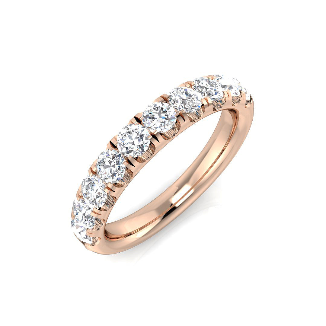 18ct Rose Gold Round Diamond Ring 1