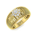 9ct Yellow Gold Round Lab Grown Diamond Ring 1