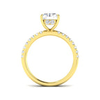 9ct Yellow Gold Radiant Lab Grown Diamond Ring 2