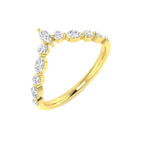 9ct Yellow Gold Marquise Diamond Ring 1