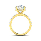 9ct Yellow Gold Round Lab Grown Diamond Ring 2