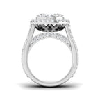9ct White Gold Round Lab Grown Diamond Ring 2