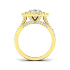 18ct Yellow Gold Oval Lab Grown Diamond Ring 2