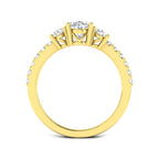 9ct Yellow Gold Oval Lab Grown Diamond Ring 2