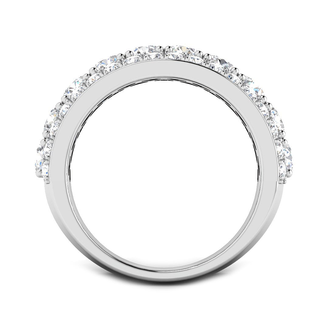 9ct White Gold Round Lab Grown Diamond Ring 2