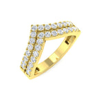 9ct Yellow Gold Round Lab Grown Diamond Ring 1