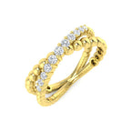 9ct Yellow Gold Round Lab Grown Diamond Ring 1