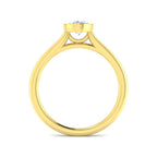 9ct Yellow Gold Oval Lab Grown Diamond Ring 2