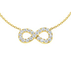 9ct Yellow Gold Round Lab Grown Diamond Pendant 1