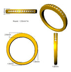 18ct Yellow Gold Round Diamond Ring 2