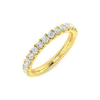 18ct Yellow Gold Round Lab Grown Diamond Ring 1