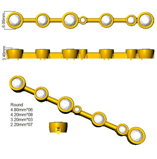 9ct Yellow Gold Round Lab Grown Diamond Bracelet 2
