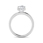 9ct White Gold Round Lab Grown Diamond Ring 2