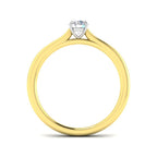 18ct Two Tone Round Lab Grown Diamond Ring 2