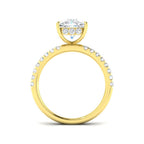 18ct Yellow Gold Cushion Lab Grown Diamond Ring 2