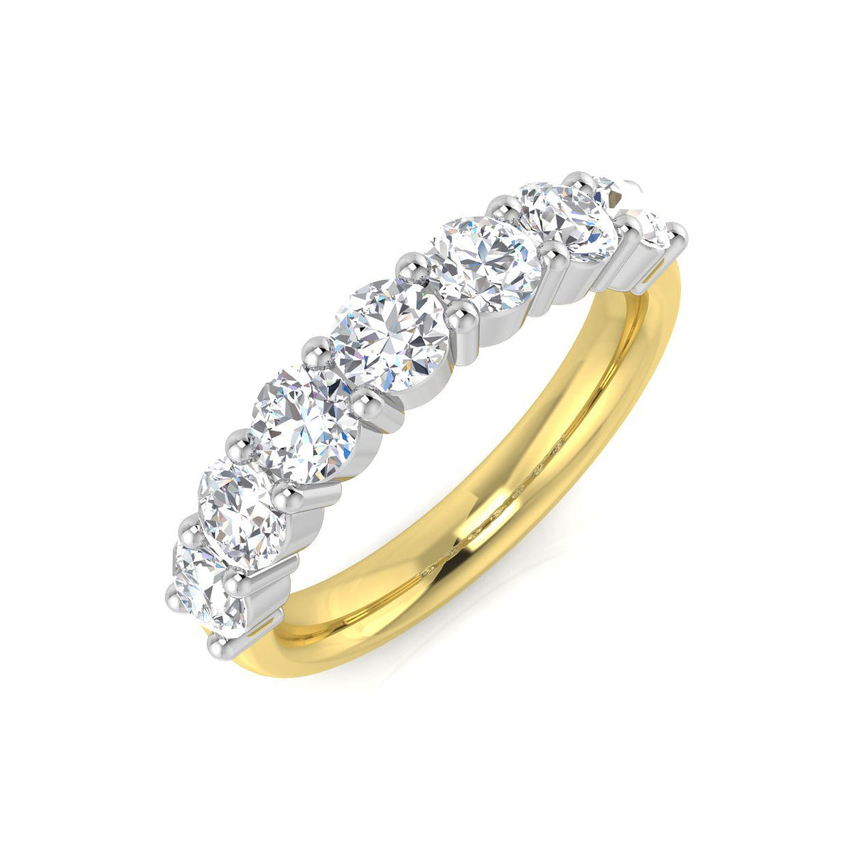9ct Yellow Gold Round Lab Grown Diamond Ring 1