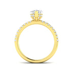 9ct Yellow Gold Marquise Lab Grown Diamond Ring 2
