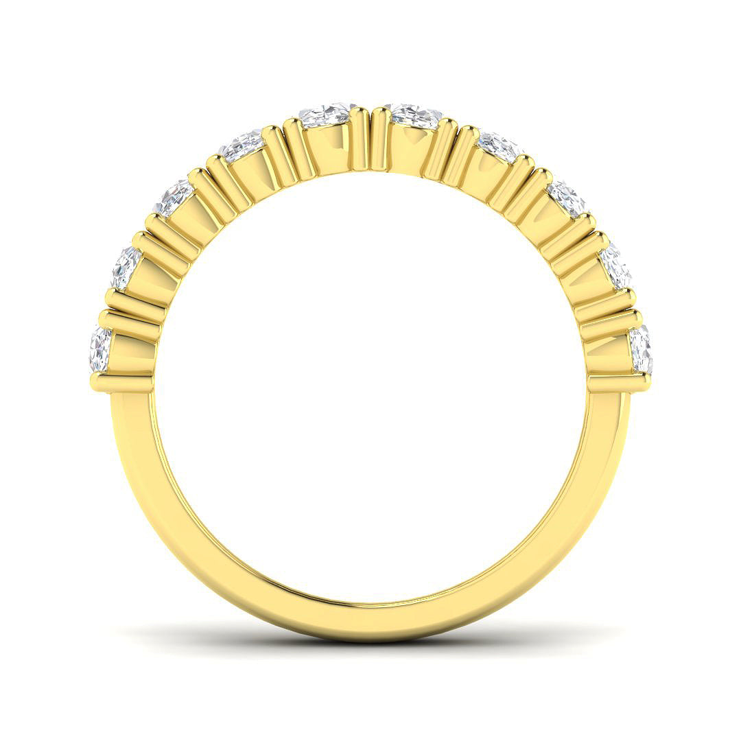 18ct Yellow Gold Oval Lab Grown Diamond Ring 2