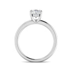 9ct White Gold Oval Lab Grown Diamond Ring 5