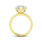 9ct Yellow Gold Heart Lab Grown Diamond Ring 2