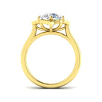 9ct Yellow Gold Round Lab Grown Diamond Ring 2