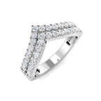 9ct White Gold Round Lab Grown Diamond Ring 1