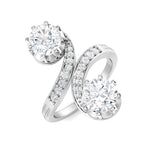 Platinum Round Lab Grown Diamond Ring 1