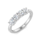 18ct White Gold Round Diamond Ring 1