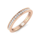 18ct Rose Gold Round Diamond Ring 1