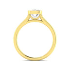 9ct Yellow Gold Cushion Lab Grown Diamond Ring 2