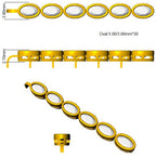 9ct Yellow Gold Oval Lab Grown Diamond Bracelet 2