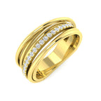 9ct Yellow Gold Round Lab Grown Diamond Ring 1