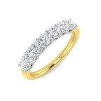 9ct Yellow Gold Round Lab Grown Diamond Ring 1