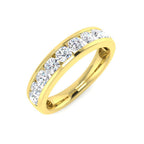 9ct Yellow Gold Round Lab Grown Diamond Ring 1