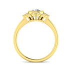 9ct Yellow Gold Baguette Cvd Old Cut Ring 2