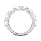 9ct White Gold Asscher Cut Lab Grown Diamond Ring 2