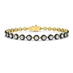 9ct Yellow Gold Round Lab Grown Diamond Bracelet 1